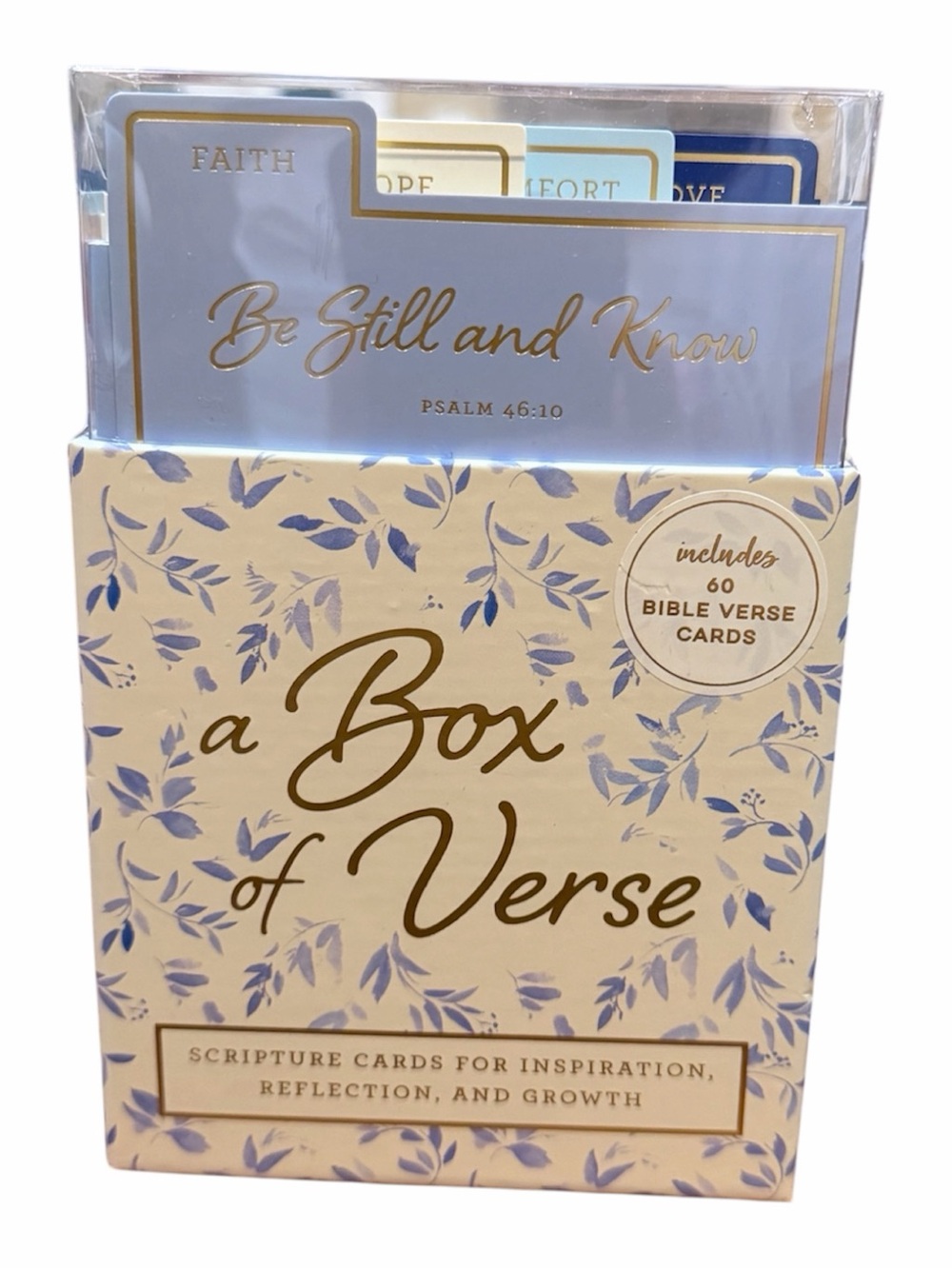 Eccolo Blue and Cream 'A Box of Verse' Scripture Card Set